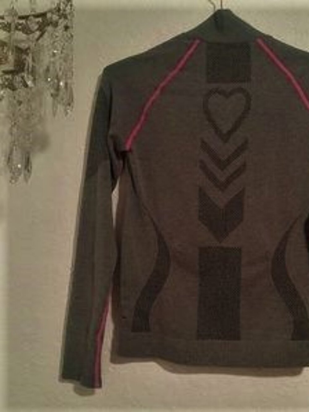 Nophat SZ S Grey Black & Hot Pink Activewear Jacket with Front Zip - Picture 4 of 4